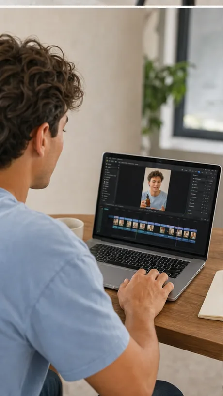 Creator recording a concise professional introduction